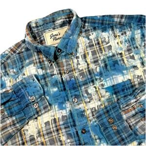 Jana's Flannels Acid Wash Multicolor Women's‎ XL "Never Drinking Again" Cat Lady